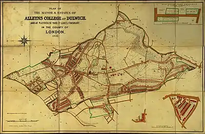 1932 map of the college's estate
