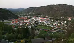 View of the village of Vigeland