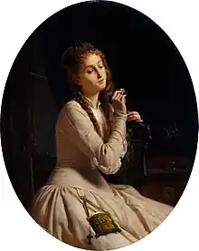113. Francesco Valaperta, Mi ama o non mi ama? (La malata d'amore), 1871