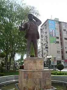 Batko Gjorgjija monument in the Nova Jugoslavija Square