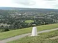 Image 51The town of Dorking and its section of the Vale of Holmesdale from Box Hill in the North Downs, with more heavily wooded Greensand Hills beyond.  These sets of hills make up the Surrey Hills AONB. (from Portal:Surrey/Selected pictures)