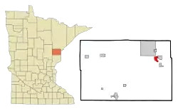 Location of the city of Carltonwithin Carlton County, Minnesota
