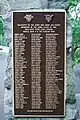 Memorial plate to class of 1941 on the back side of the Kelleher-Jobes arch