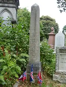 The Edinburgh memorial to Colonel Smith in 2013