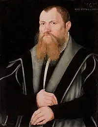 Portrait of a Bearded Man, Cranach the Younger, 1546.  Now in National Museum in Warsaw.