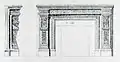"Designs for Two Mantelpieces" (July 1887). One of the few surviving drawings by Pabst.