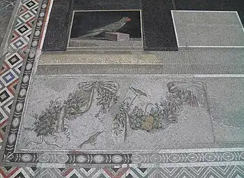 Detail of an Ancient Greek mosaic floor, Pergamon Museum, Berlin, Germany, unknown arhitect, 2nd century BC
