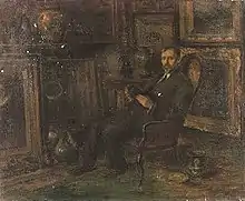 Dr Isaac Monroe Cline at Home 1910 by Robert Bledsoe Mayfield