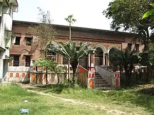 Durga-dalan of the Chowdhury family at Chowdhury para in Andul, reconstructed in the year 1930 CE.