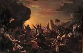 Francois Perrier Moses draws water from the Rock.