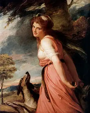 Emma as a Bacchante, by George Romney, 1785