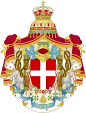 Coat of arms of The Kingdom of Italy from 1929 to 1941.