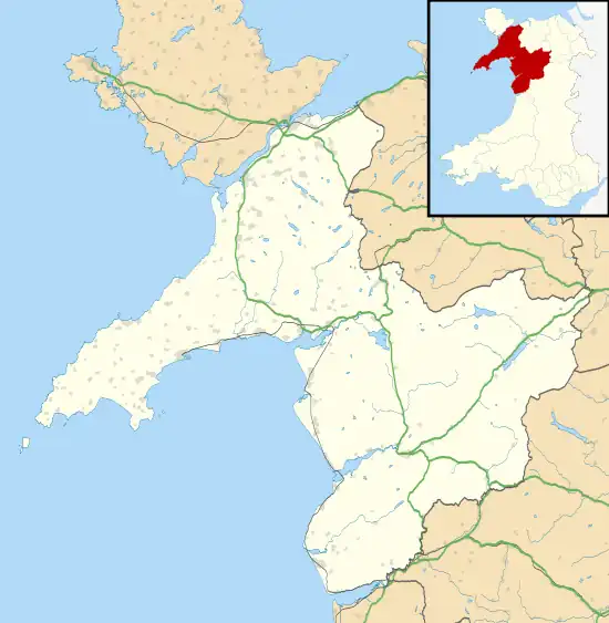 Cwm-y-glo is located in Gwynedd