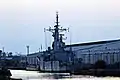 HMS Plymouth laid up at Vittoria Wharf.