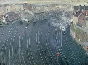 The Luxembourg Station in Brussels, 1903;  (Musée d'Orsay)
