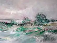 "Haus am Watt" 2015, oil on canvas, 150 × 200 cm
