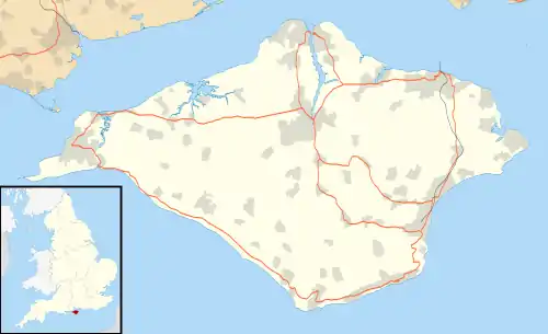 Chillerton Down transmitting station is located in Isle of Wight