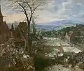 Market and washing place in Flanders