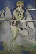 La Baigneuse, Deauville, 1920,  oil on canvas, 195 cm × 129 cm (77 in × 51 in)