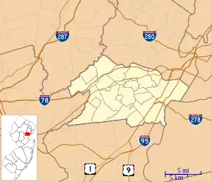 Evergreen Cemetery (Hillside, New Jersey) is located in Union County, New Jersey