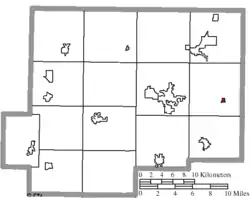 Location of Gilboa in Putnam County