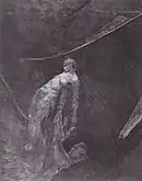 Back into Nothingness from the series A Life, Opus VIII, no. 15 (1884), etching and aquatint, 29.9 x 24.8 cm.