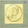 Medallion from the atriumdepicting Hephaestus (Vulcan) with beard