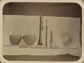 Instruments from Russian Turkestan, 1869-1872...from left: nagaras, sorna, bülban, ghoshmeh, tas. The unknown reed tipped pipe bears close resemblance to the Pilili.