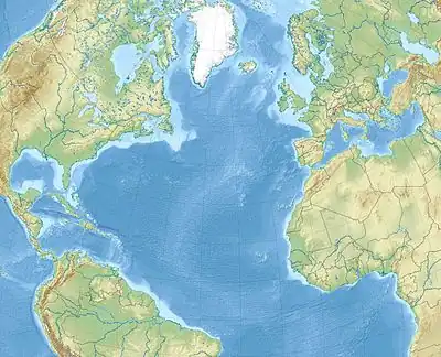 SS Michael E is located in North Atlantic