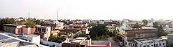 Panoramic view of settlements in Sarvodaya Nagar form northern edge