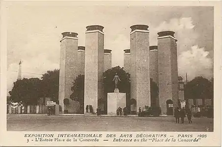 Concorde Entrance to the 1925 Paris Exposition of Decorative Arts (1925)