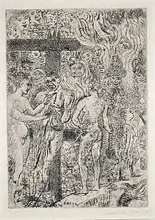La Reine Parysatis ecorchant un eunuque (1900), by James Ensor