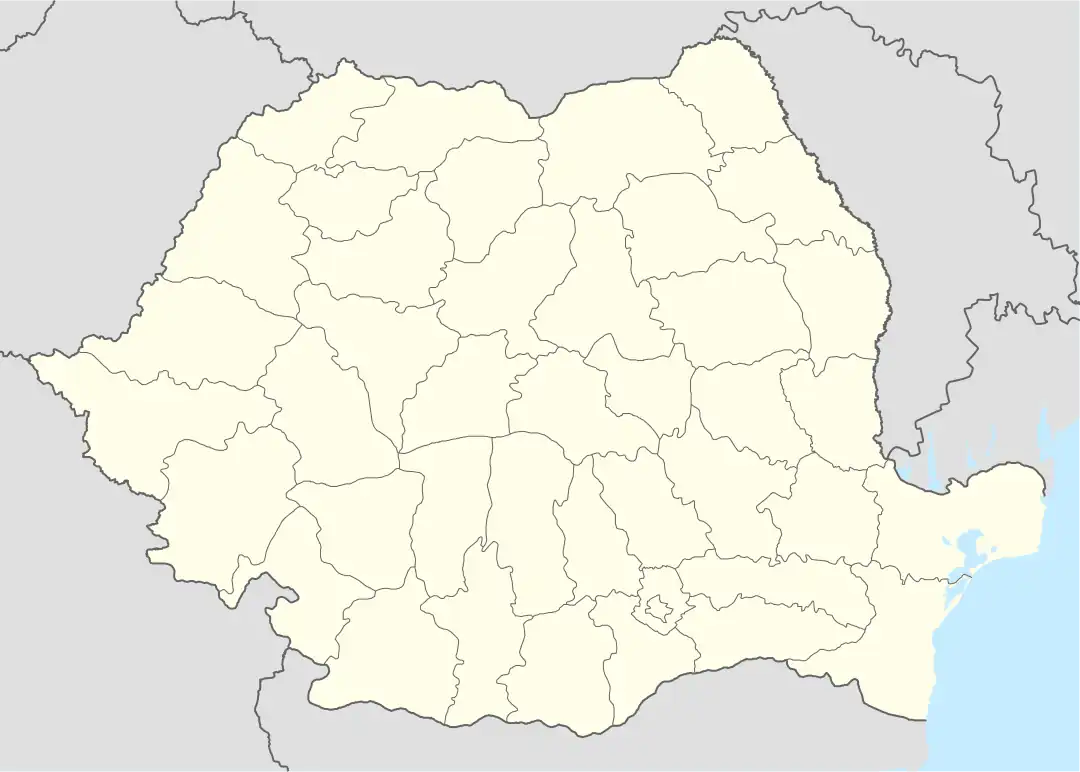 Map of Romania showing sites of all presidential debates.