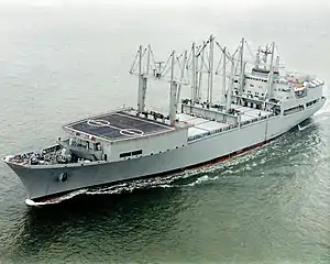 SS Wright (T-AVB-3), an aviation logistics support ship, the lead ship of her class