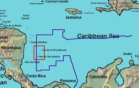 Image 12San Andrés and Providencia, Colombia (from List of transcontinental countries)