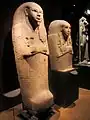 The two lids of the sarcophagi