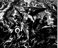 Michael and the Dragon,  Julius Schnorr von Carolsfeld, 1860