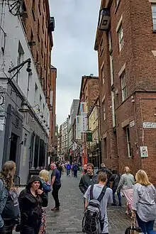 Corner of Mathew Street and Temple Court
