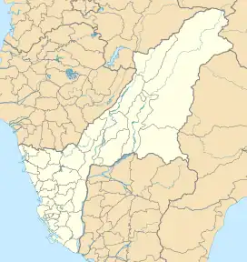 Map showing the location of Shuangsi Tropical Viviparous Forest