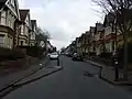 Traffic calming measures in Divinity Road.