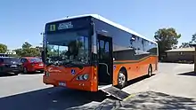 The only Express Coach Builders-bodied B8RLE, currently used as a school bus in Perth, Western Australia.