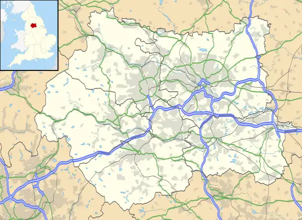 Moorside Edge transmitting station is located in West Yorkshire