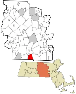 The Town of Webster, which contained the original reservation, within Worcester County and the Commonwealth of Massachusetts underneath the Town Seal.