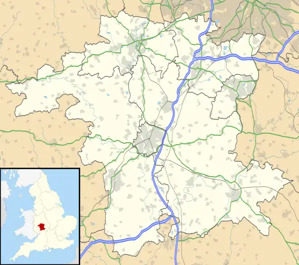 Beoley is located in Worcestershire