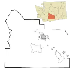 Ashue, Washington is located in Yakima County